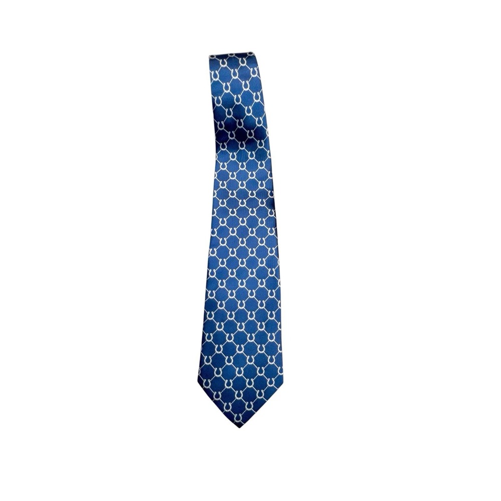 NFL Indianapolis Colts Blue White Neck Tie Football Horseshoe Eagles Wings Silk